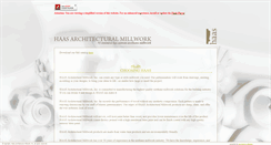 Desktop Screenshot of haasmillwork.com